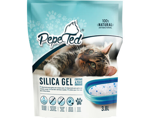 ABSORVENTE PARA GATO PEPE TED SILICA GEL 3.8L image number 0