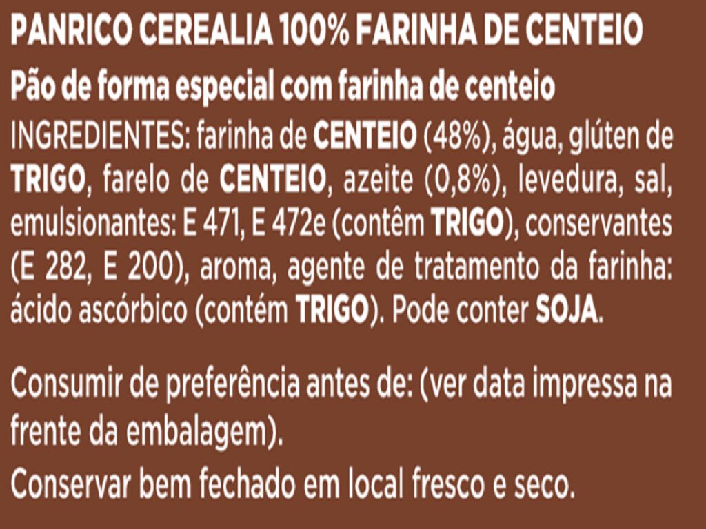 P&Atilde;O PANRICO FORMA 100% CENTEIO 400G image number 1