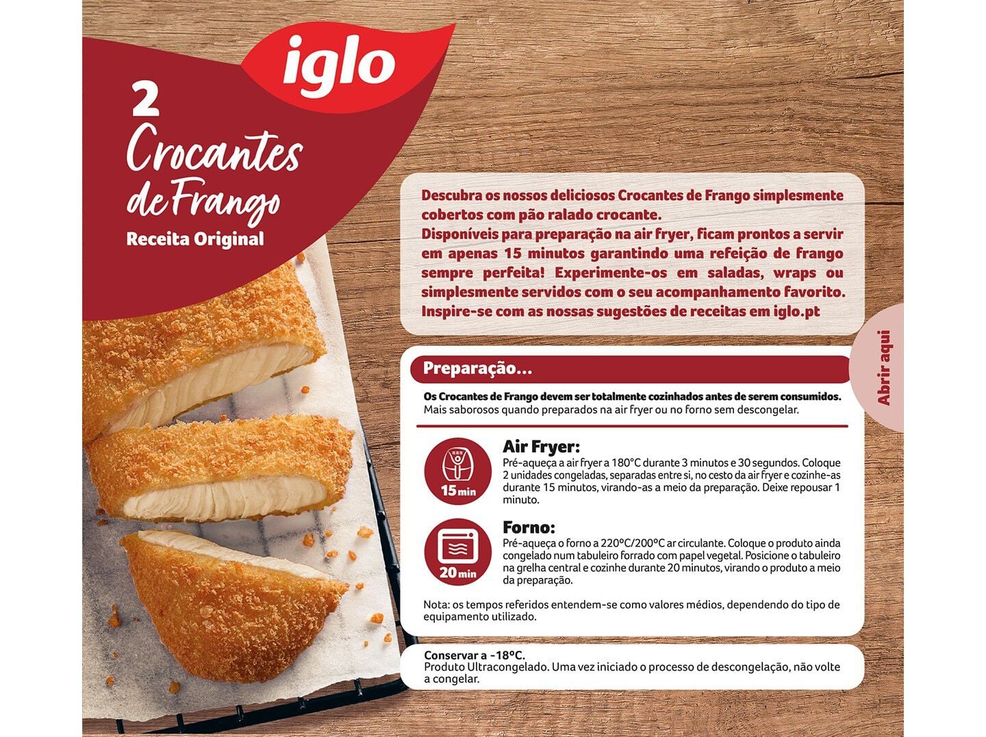CROCANTES IGLO FRANGO 180G image number 1