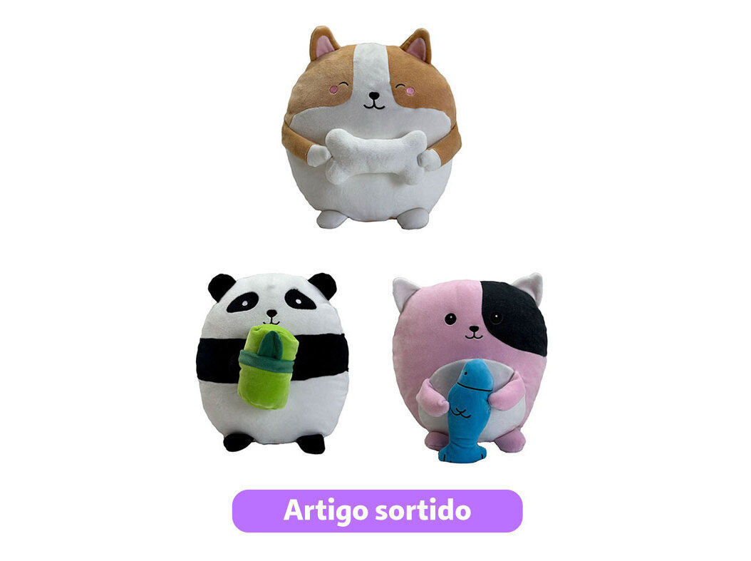ANIMAL PELUCHE ONE TWO FUN 25CM MODELOS SORTIDOS image number 0