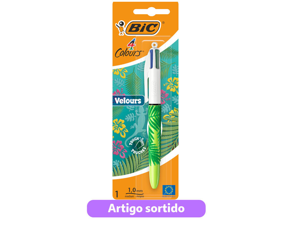 ESFEROGR&Aacute;FICA BIC 4 COLOURS VELVET MODELOS SORTIDOS image number 2
