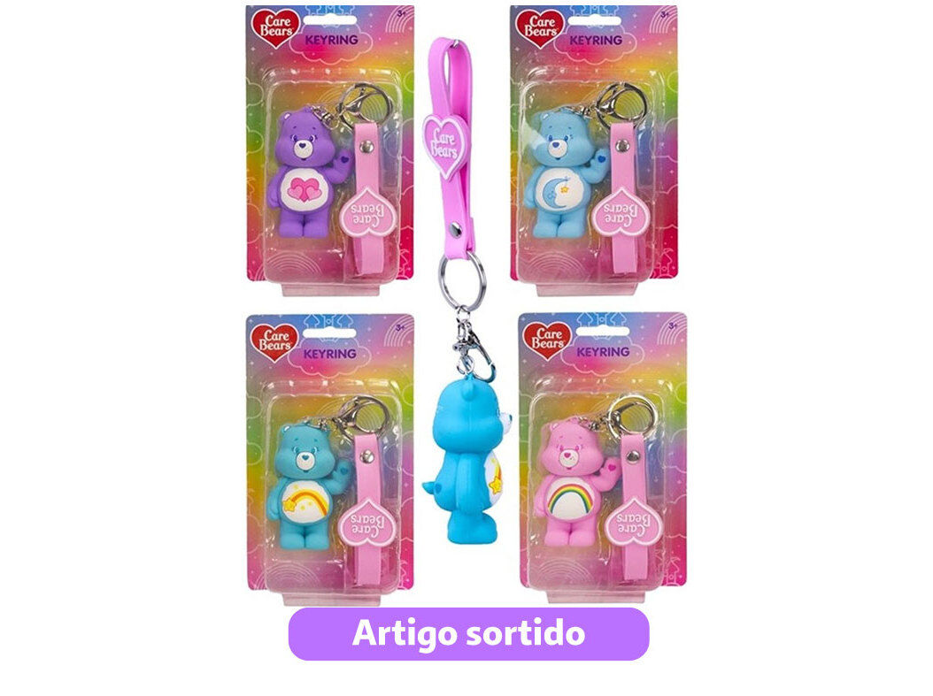 PORTA-CHAVES 3D CARE BEARS MODELOS SORTIDOS