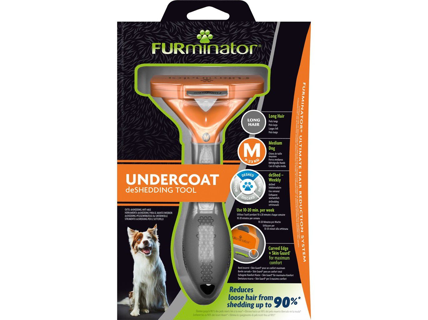 ESCOVA FURMINATOR C&Atilde;O M&Eacute;DIO PELO COMPRIDO image number 0