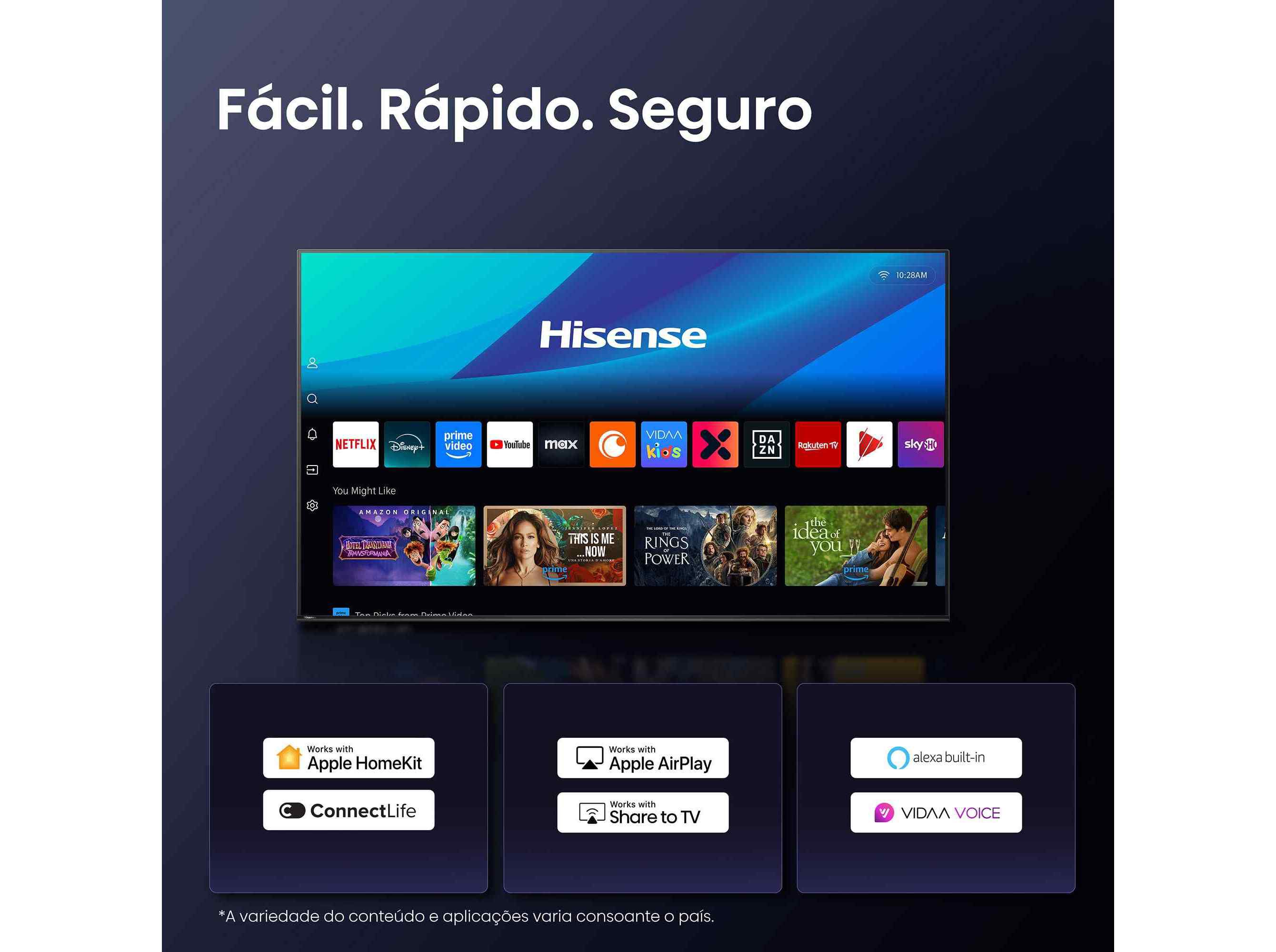 TV QLED HISENSE 98E7Q 98" 4K SMART image number 8