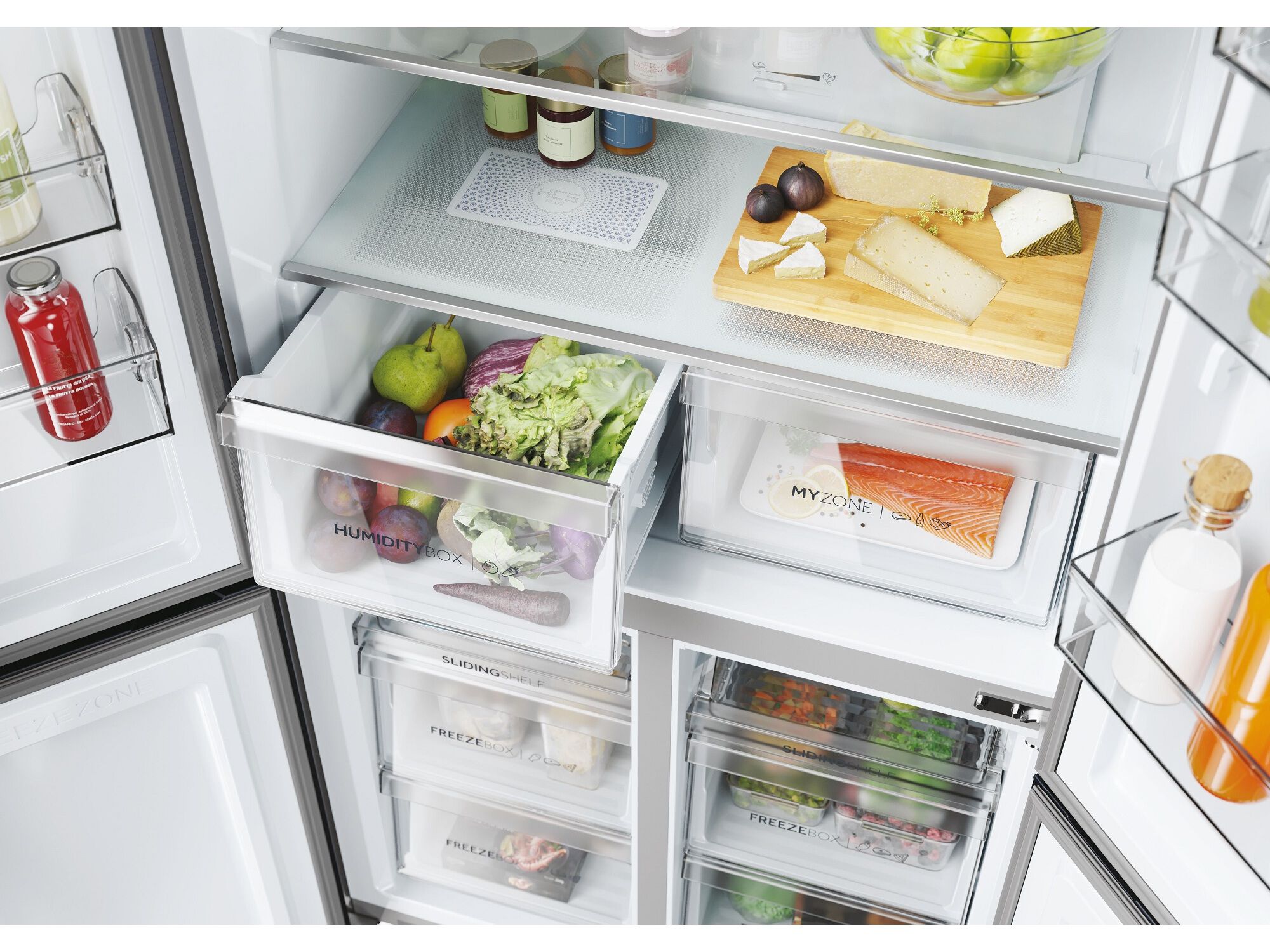 FRIGOR&Iacute;FICO AMERICANO HAIER HCR5919EHMB PRETO ESCOVADO E 525L NO FROST image number 12