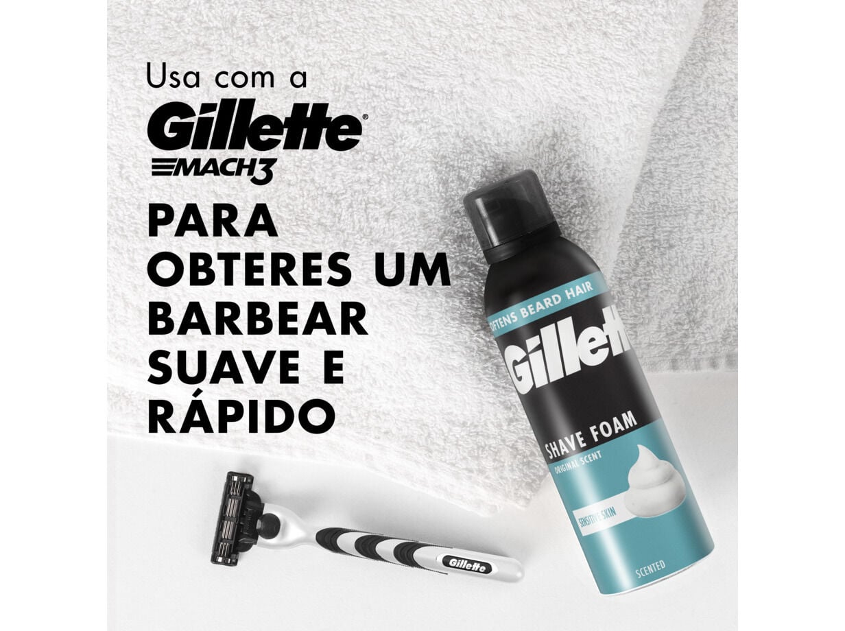 ESPUMA GILLETTE CLASSIC SENSIVEL 250 ML image number 5