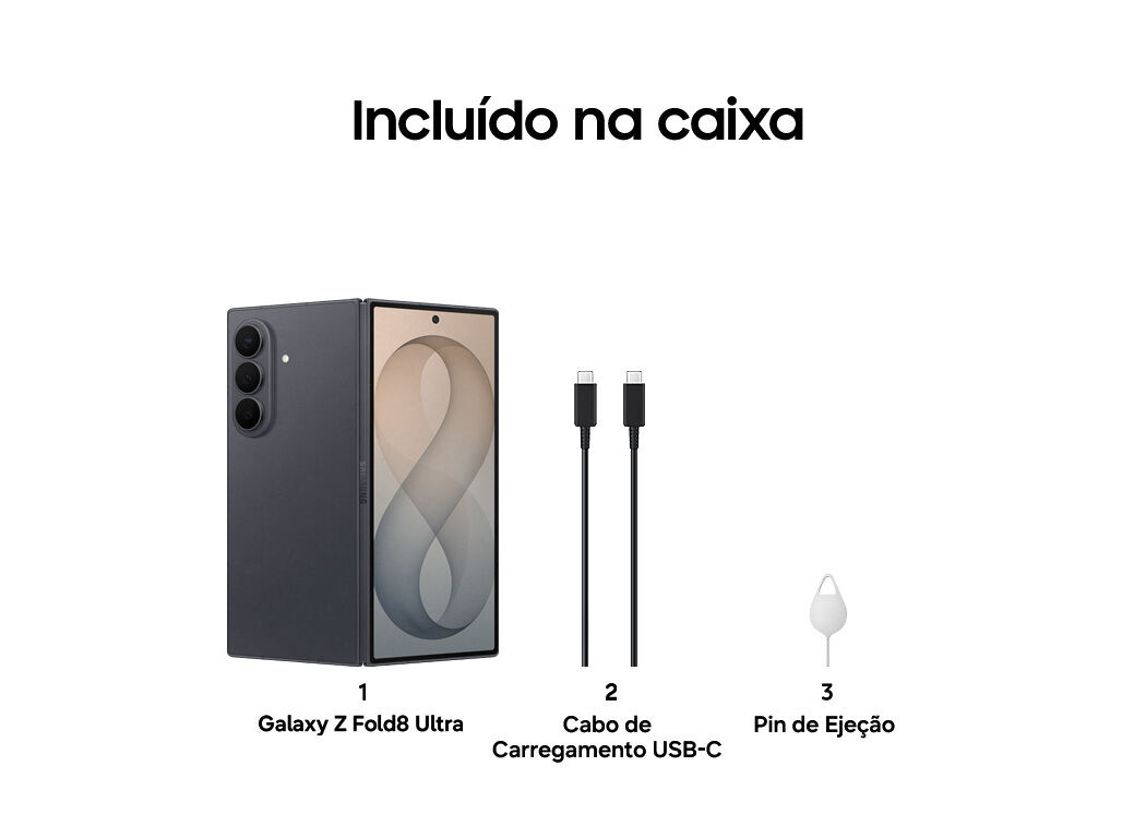 SMARTPHONE SAMSUNG GALAXY Z FOLD 8 ULTRA 1TB CINZA image number 5
