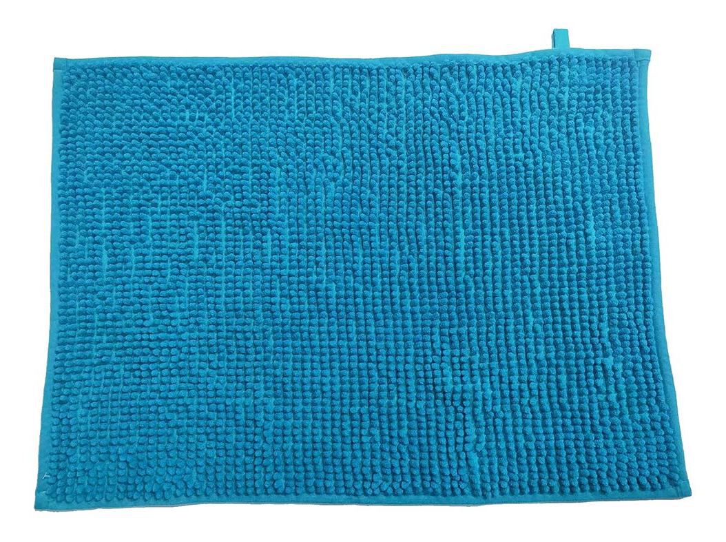 TAPETE CASA DE BANHO 95% POLIESTER RECICLADO ACTUEL 900G AZUL 50X70CM