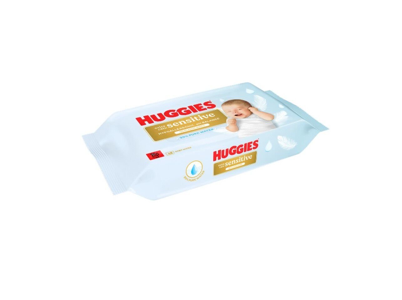TOALHITAS HUGGIES SENSITIVE 48UN image number 1