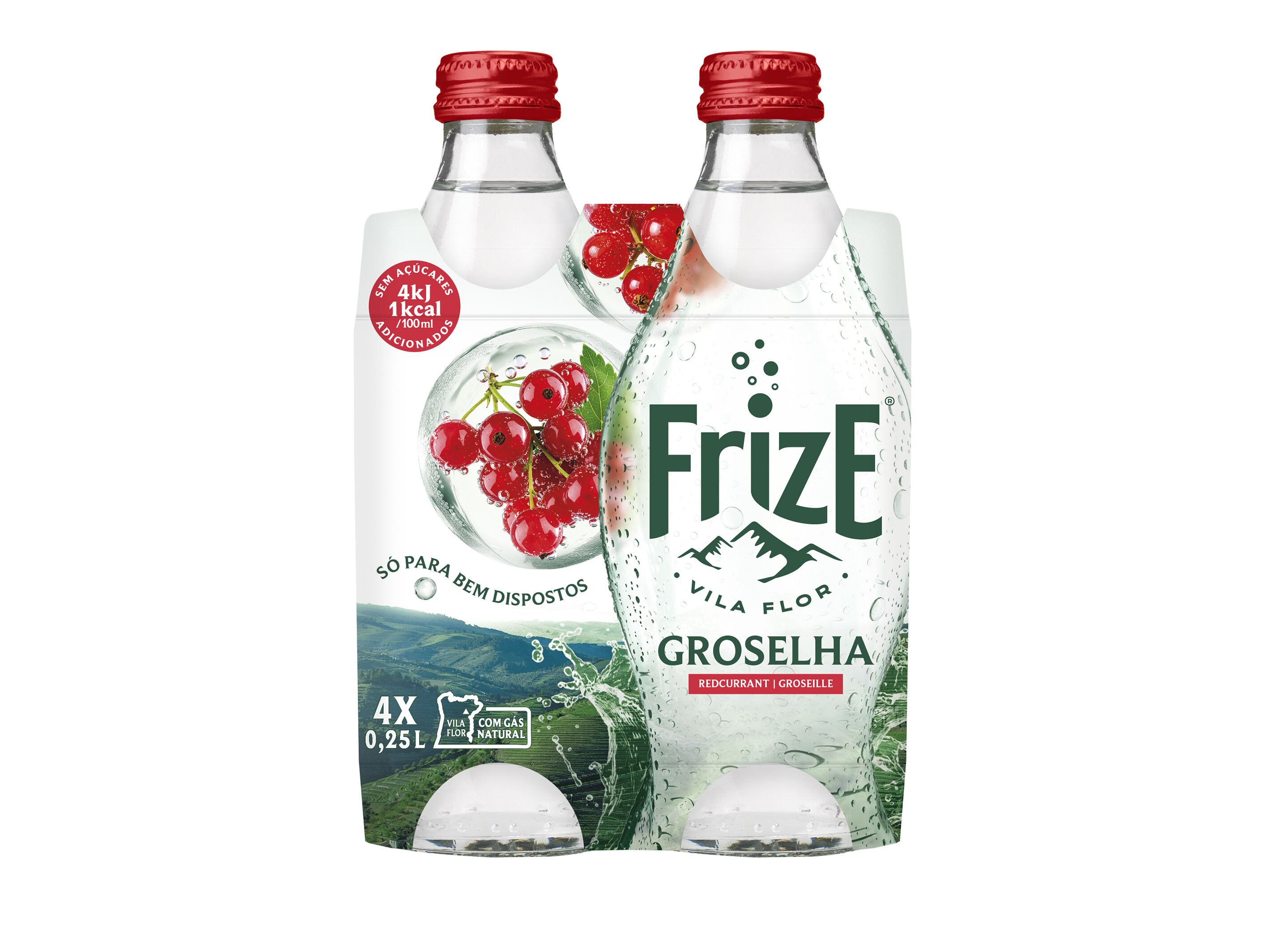BEBIDA COM G&Aacute;S FRIZE GROSELHA 4X0.25L image number 1