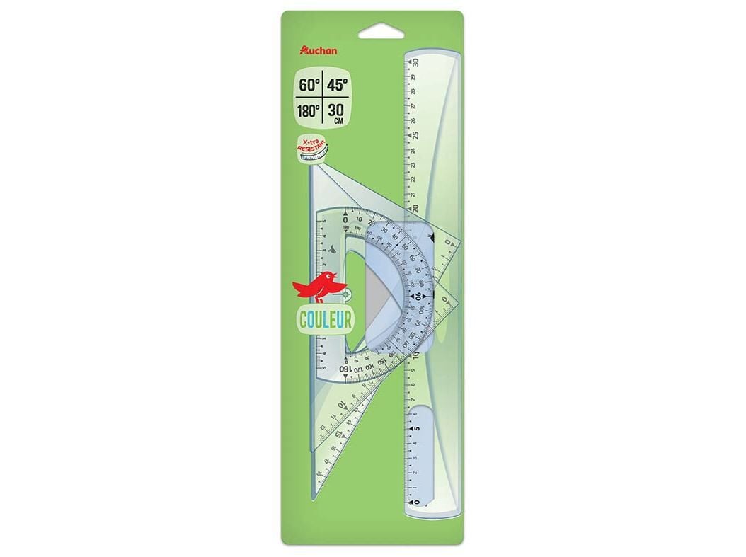 CONJUNTO DE DESENHO AUCHAN INQUEBR&Aacute;VEL 4 PE&Ccedil;AS CORES SORTIDAS