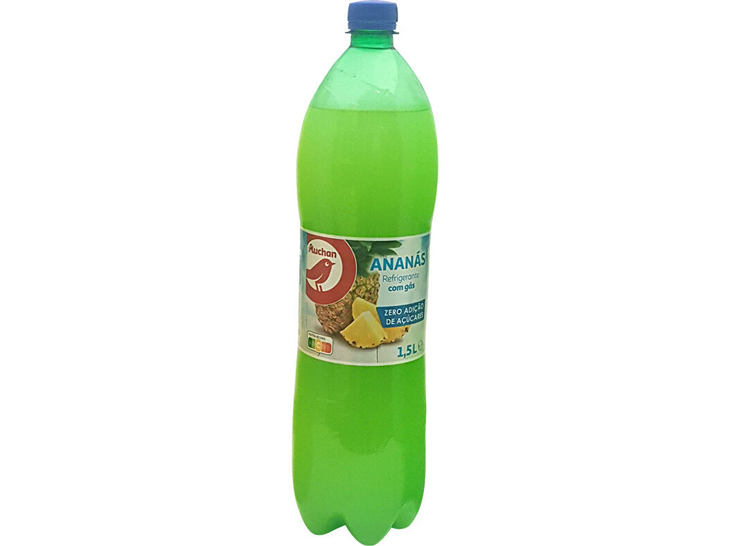 REFRIGERANTE C/G&Aacute;S AUCHAN ANAN&Aacute;S 0% 1.5L image number 0