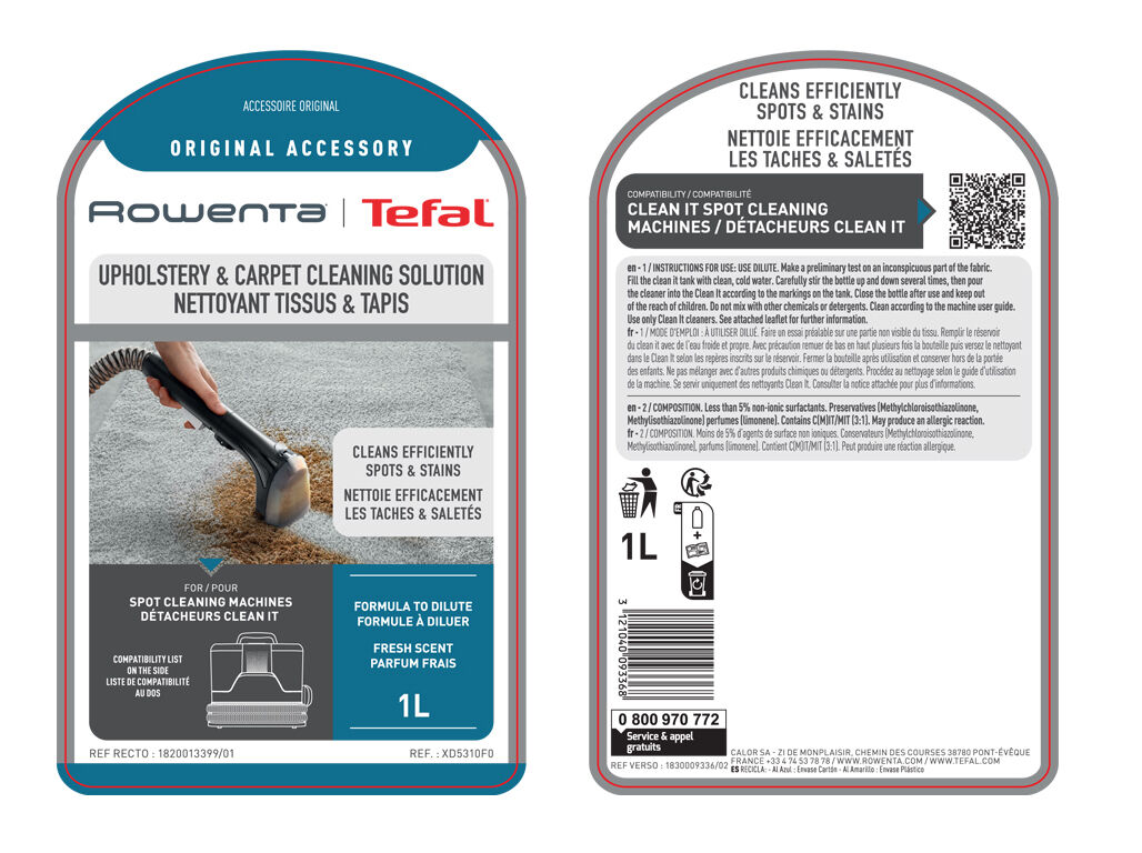 L&Iacute;QUIDO LIMPEZA ROWENTA XD5310F0 image number 1