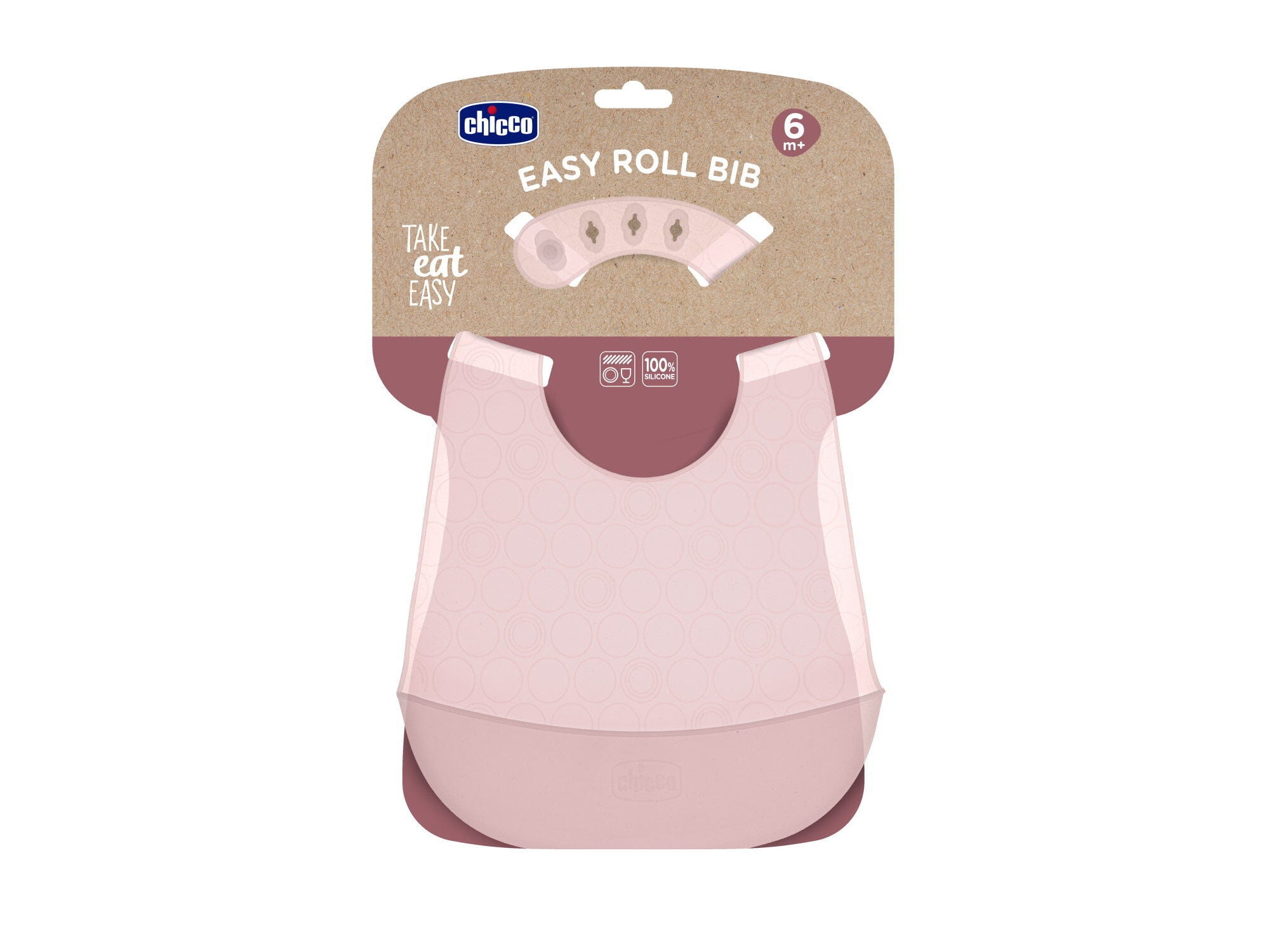 BABETE CHICCO SILICONE 6M+ ROSA