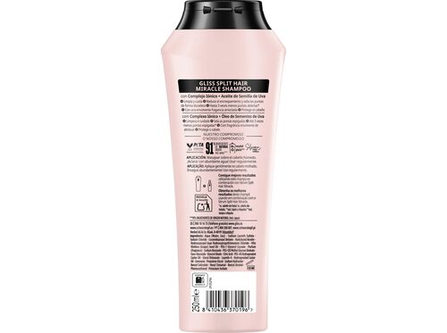 CHAMPÔ GLISS SPLIT HAIR MIRACLE 250ML image number 1