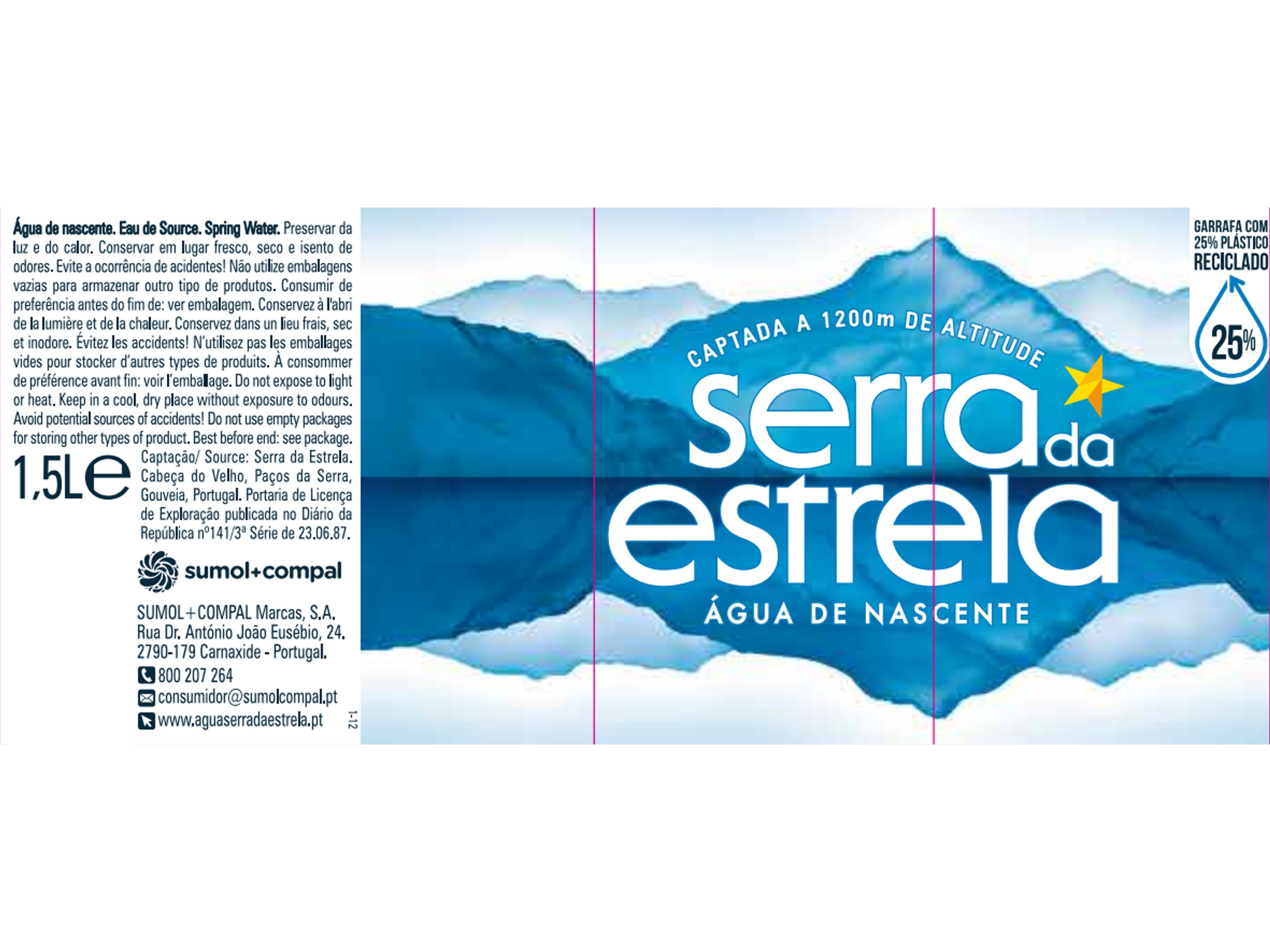 AGUA NASCENTE SERRA DA ESTRELA 4X1.5L image number 1