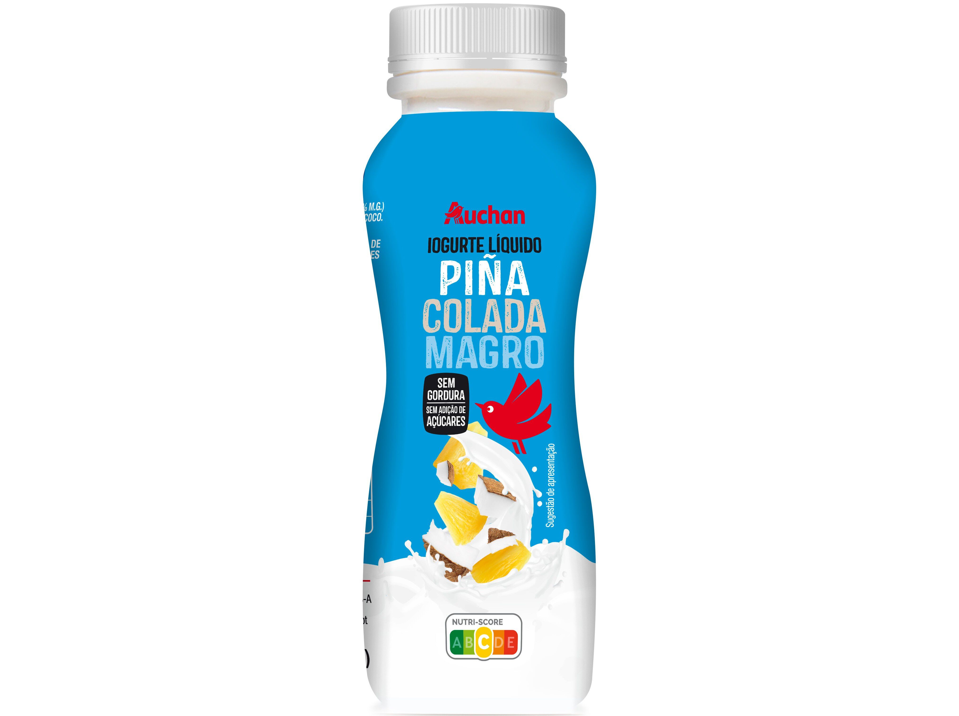 IOGURTE L&Iacute;QUIDO MAGRO AUCHAN PI&Ntilde;A COLADA 160G image number 0