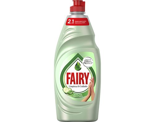 Detergente Manual Loiça Cuidado Mãos Aloé Vera Fairy 650 ml image number 0