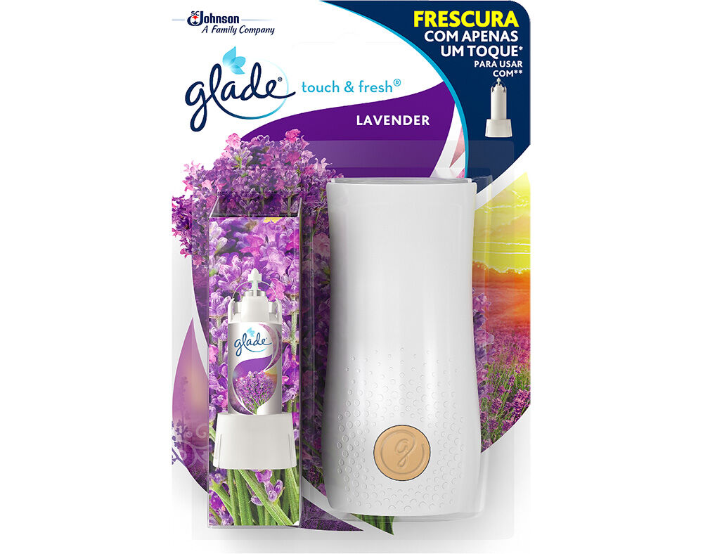 AMBIENTADOR GLADE TOUCH & FRESH APARELHO LAVANDA 10ML