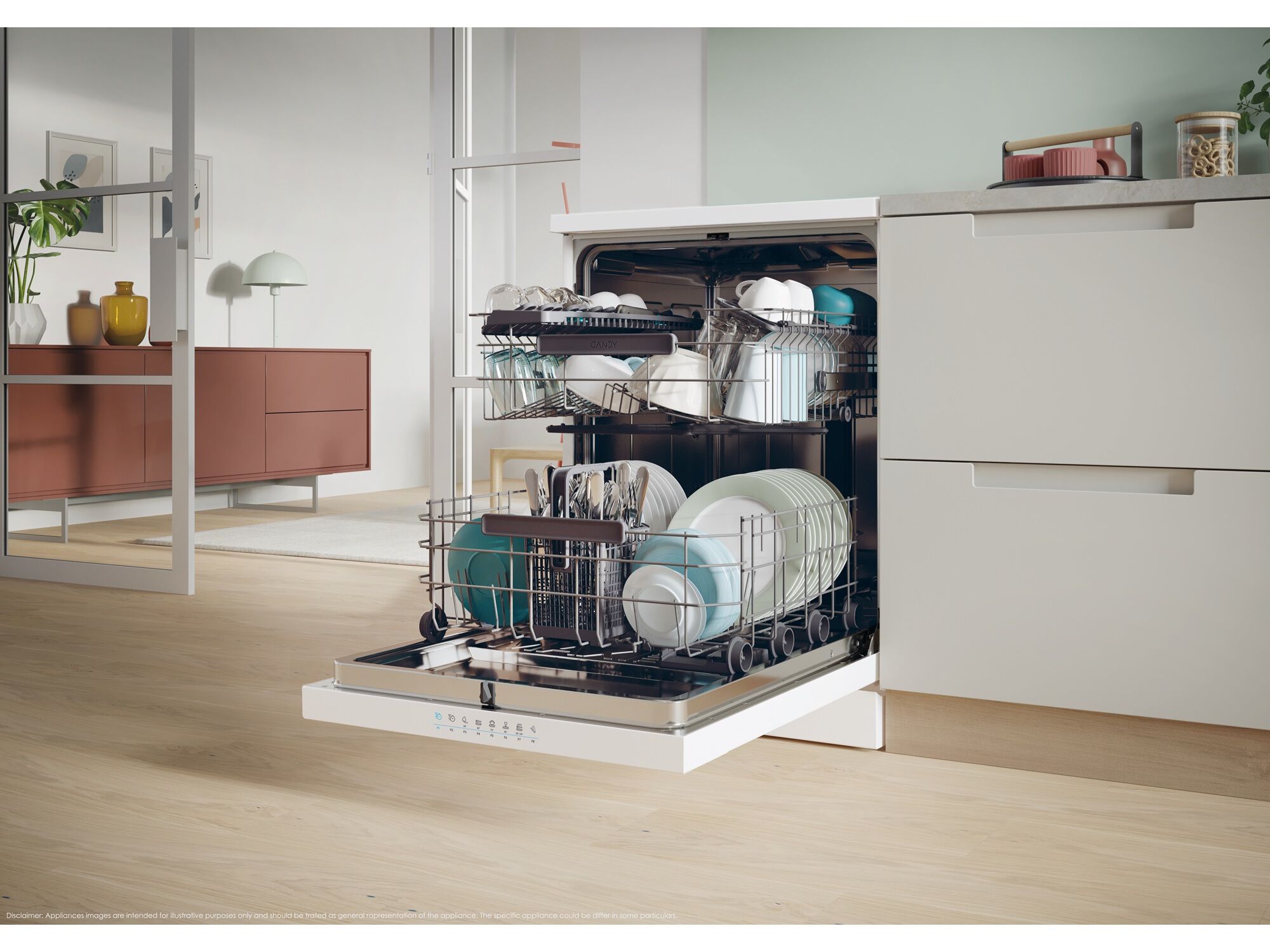 M&Aacute;QUINA LAVAR LOI&Ccedil;A CANDY CF 4B7F0W BRANCO B 14 CONJUNTOS image number 5