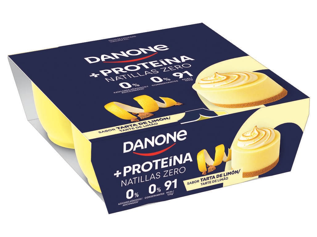 SOBREMESA DANONE +PROTE&Iacute;NA TARTE DE LIM&Atilde;O 4X120G image number 0