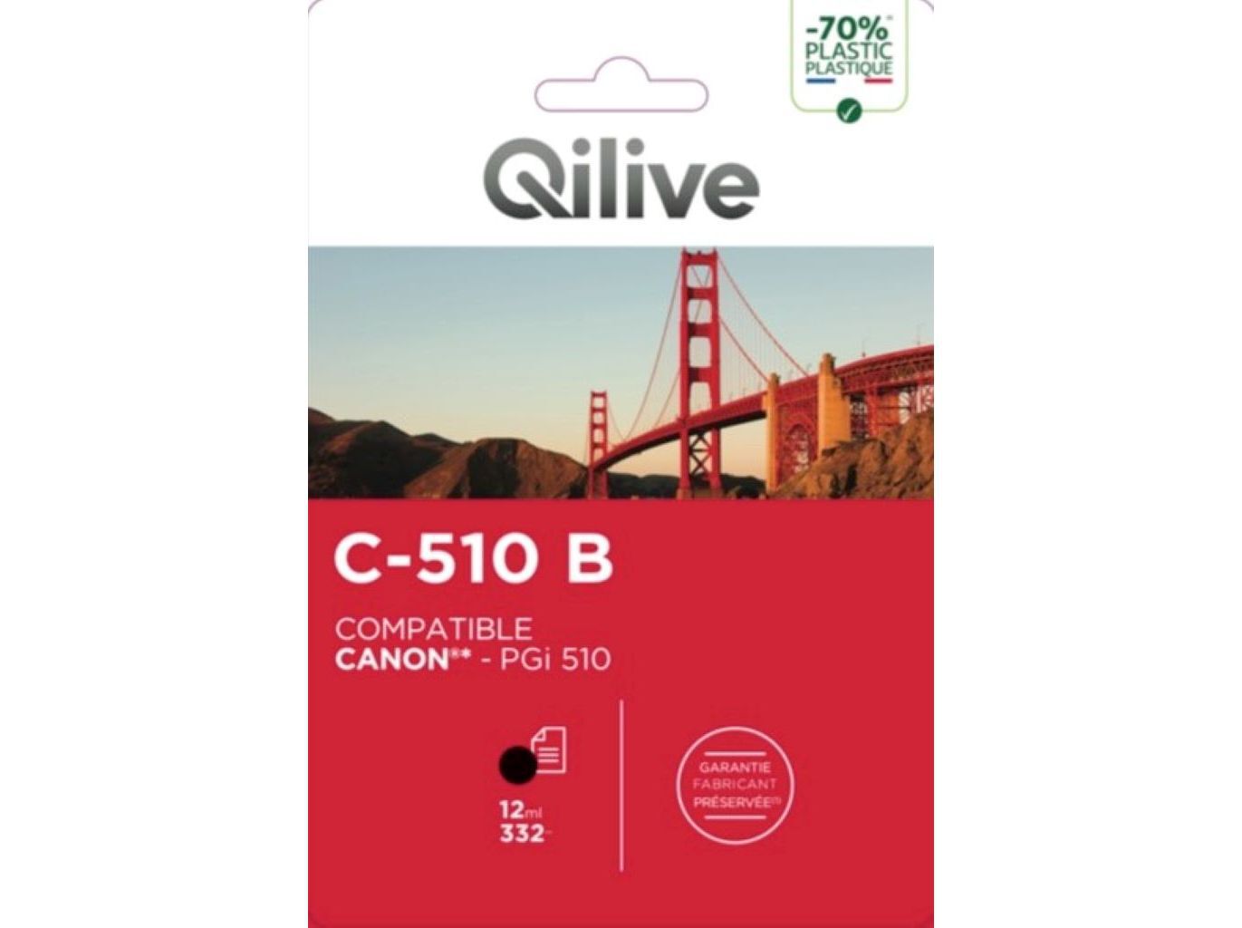 TINTEIRO QILIVE CANON PGI 510 C-510