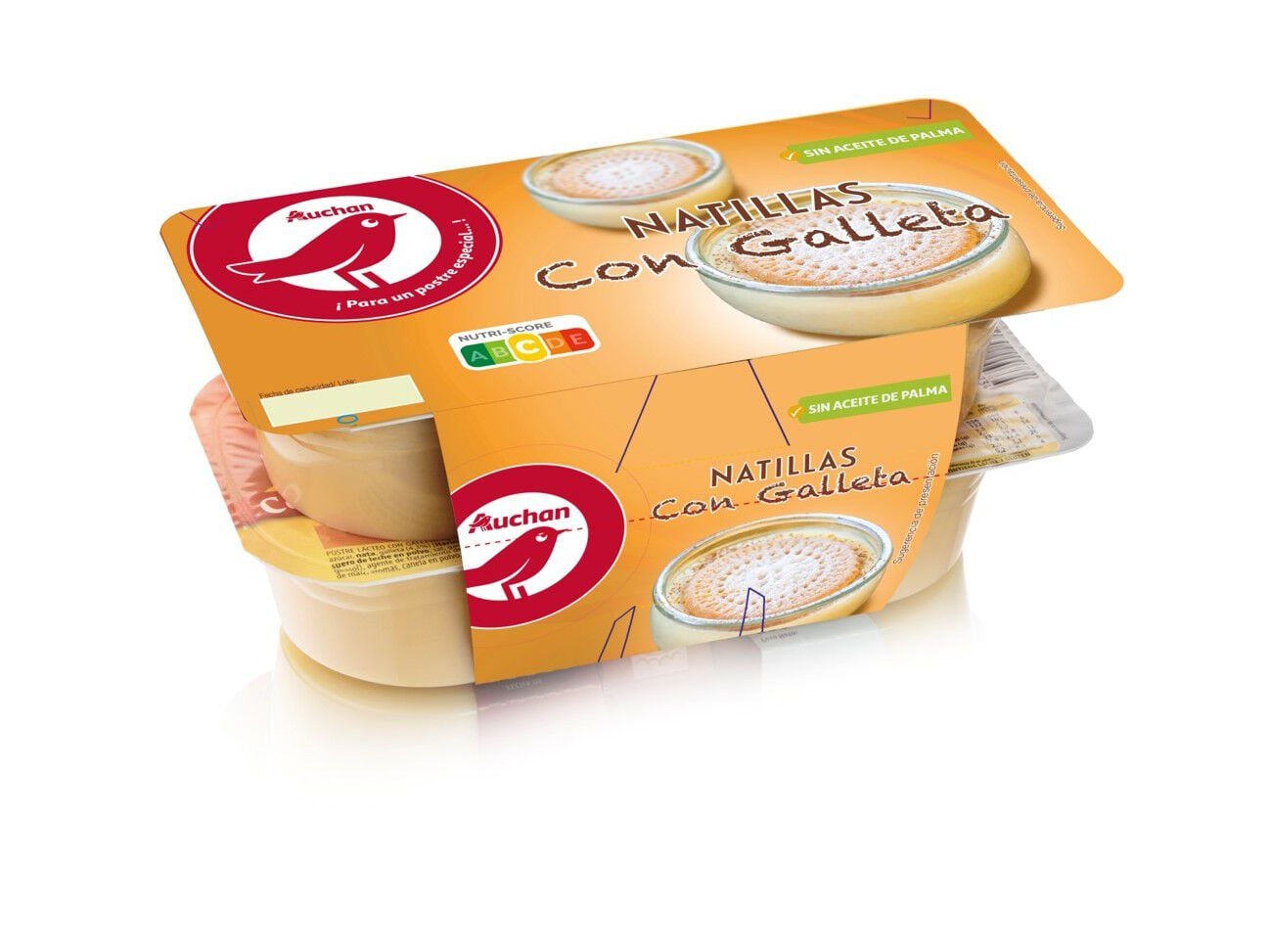 NATILHA AUCHAN BOLACHA MARIA 4X125G image number 0