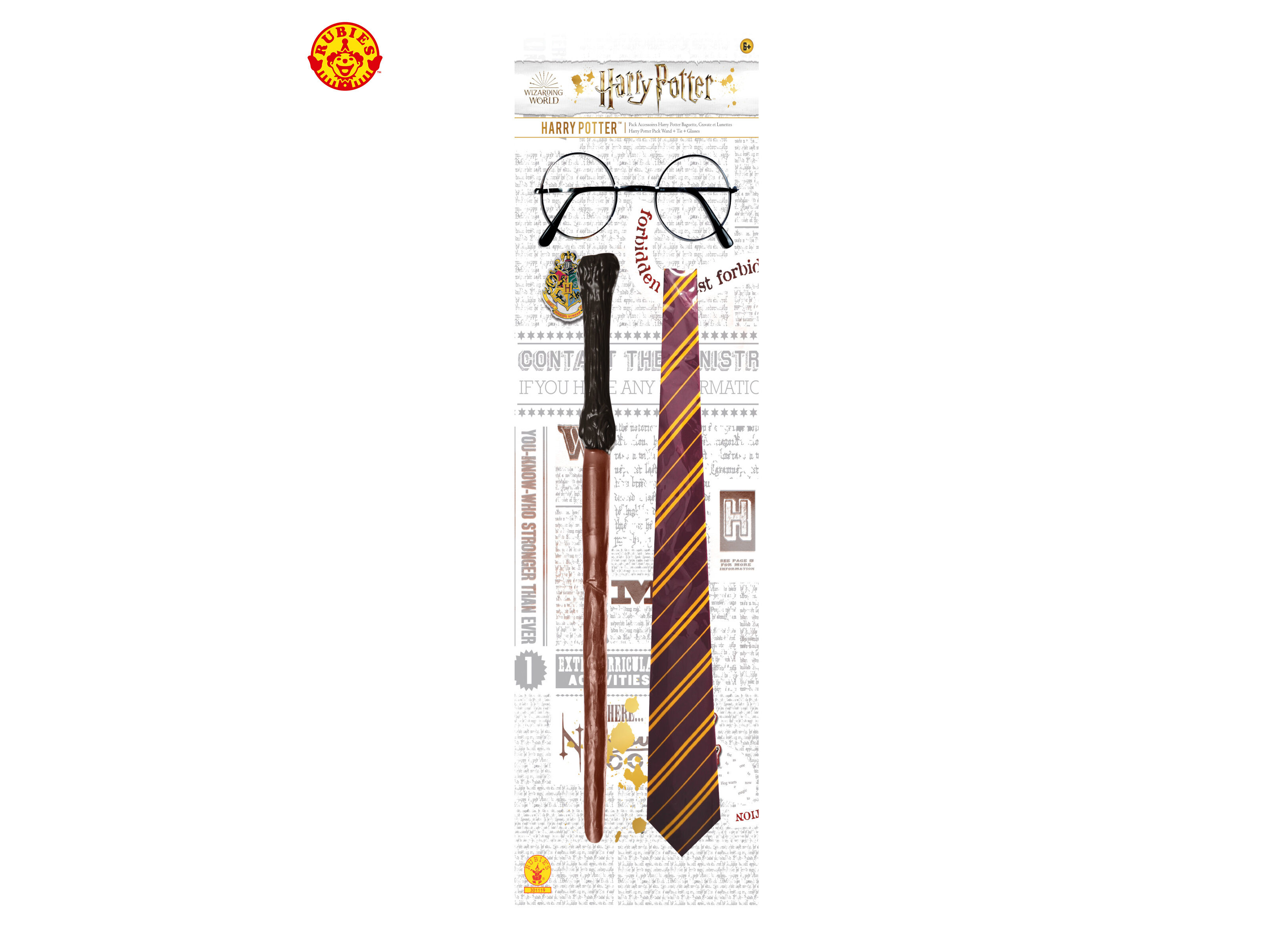 CONJUNTO HARRY POTTER RUBIES &Oacute;CULOS VARINHA GRAVATA