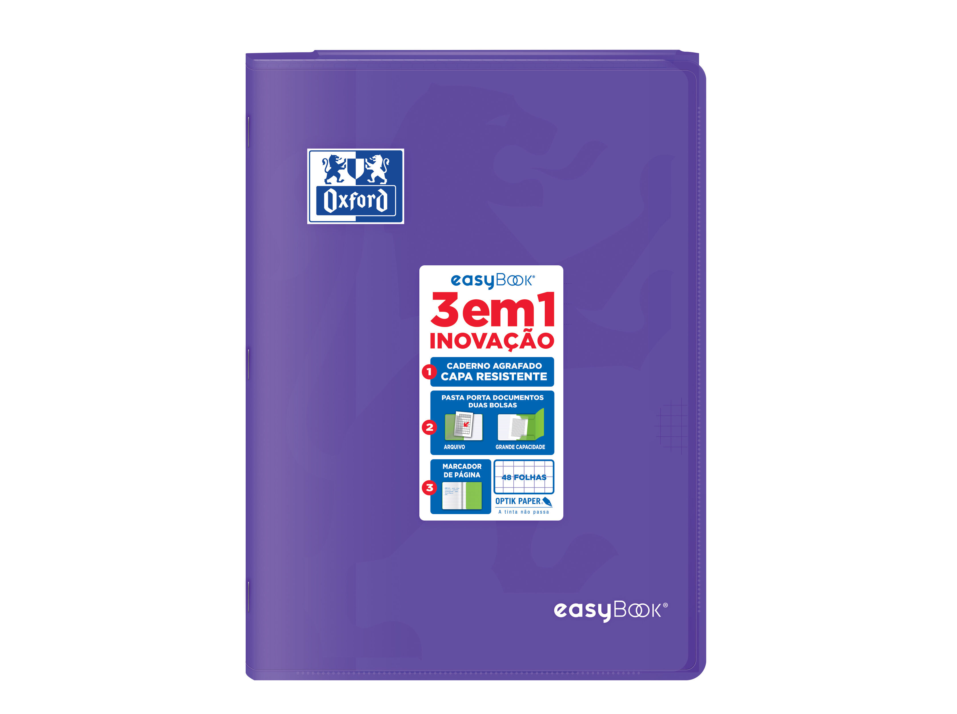 CADERNO AGRAFADO A4 OXFORD EASYBOOK VIVOS QUADRICULADO 48 FOLHAS CORES SORTIDAS image number 6