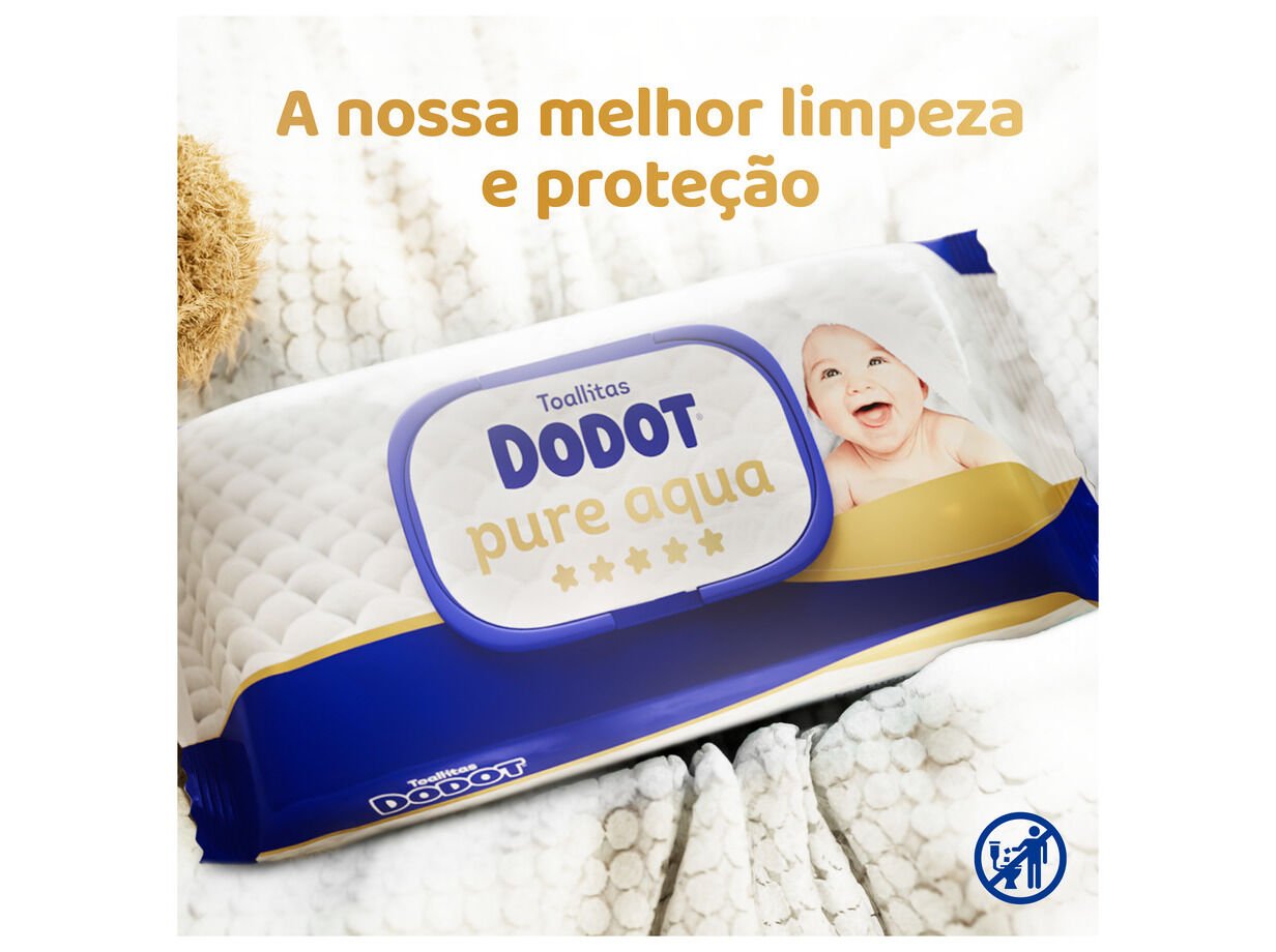 TOALHITAS BEB&Eacute; PURE AQUA DODOT 48 UN image number 2