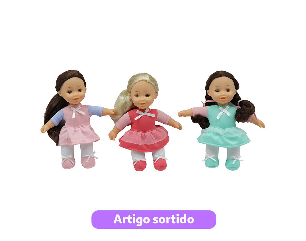 BONECA COM CORPO SOFT ONE TWO FUN 25CM image number 0