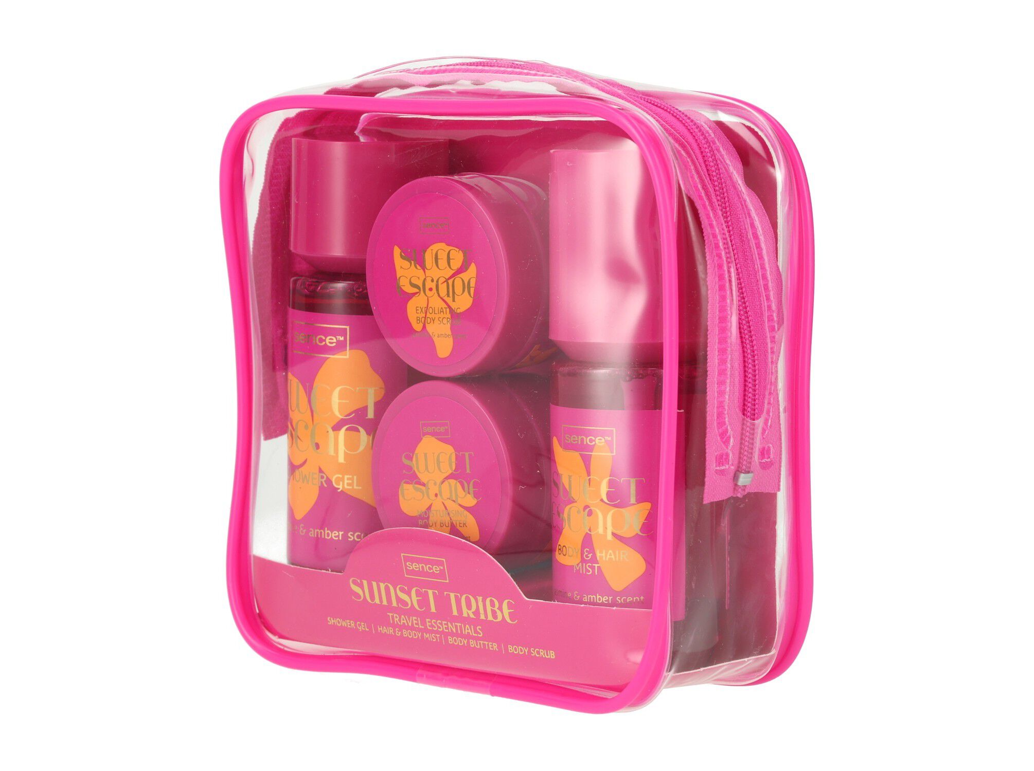 KIT ESSENCIAIS VIAGEM SENCE SUSNSET TRIBE 4PCS image number 1