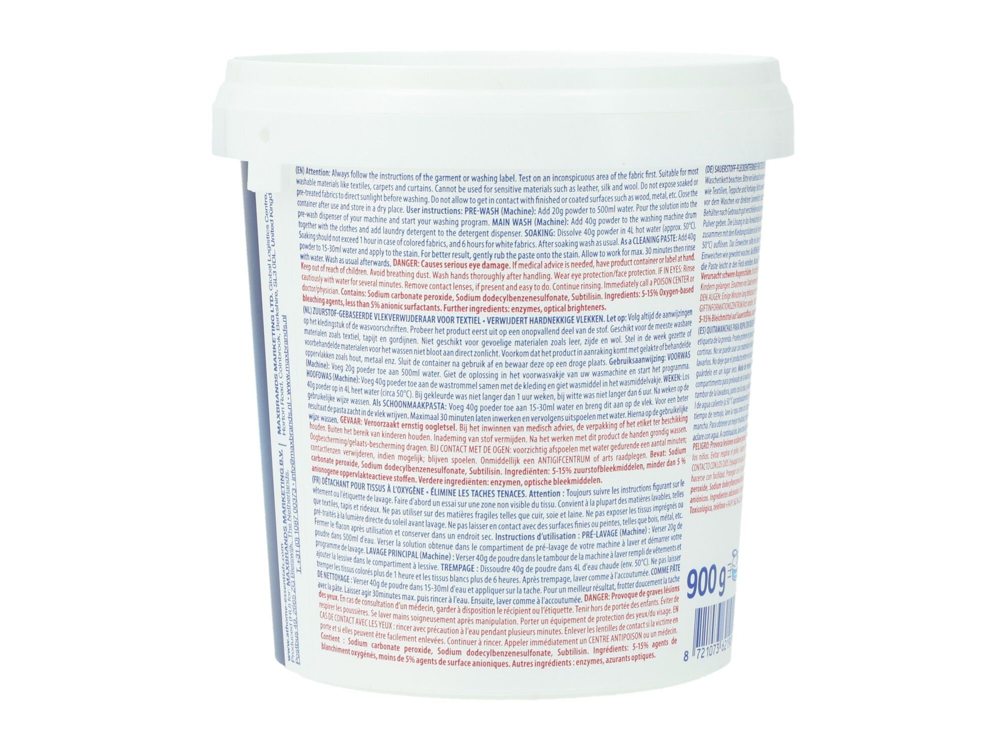 ADITIVO TIRA N&Oacute;DOAS AT HOMEWASH BRANCOS 900G image number 2