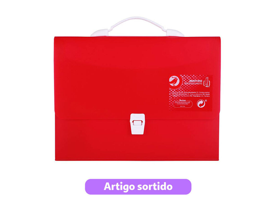 PASTA COM PEGA AUCHAN PL&Aacute;STICO TRANSPARENTE 40MM CORES SORTIDAS image number 5