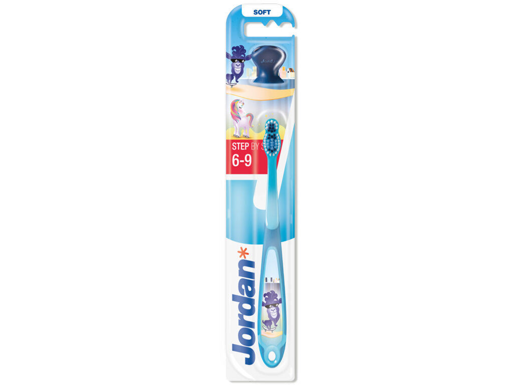 ESCOVA DE DENTES CRIAN&Ccedil;A STEP 3 6-9 ANOS JORDAN