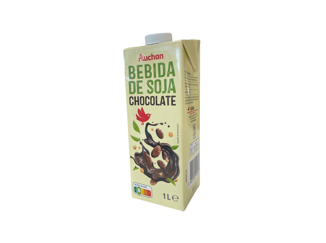 BEBIDA AUCHAN SOJA CHOCOLATE 1L