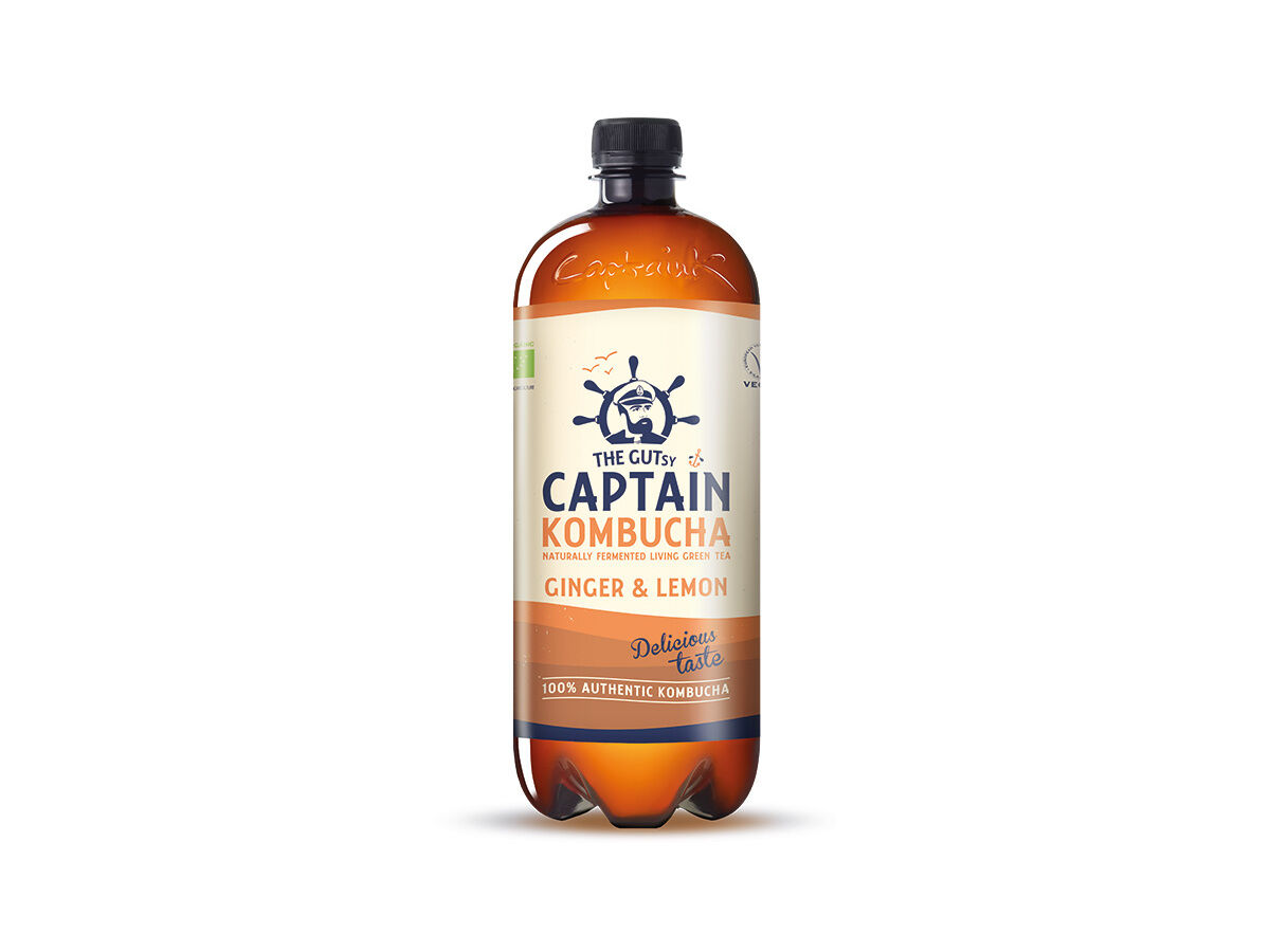 KOMBUCHA THE GUTSY CAPTAIN GENGIBRE LIM&Atilde;O BIO 1L (SDR) image number 1