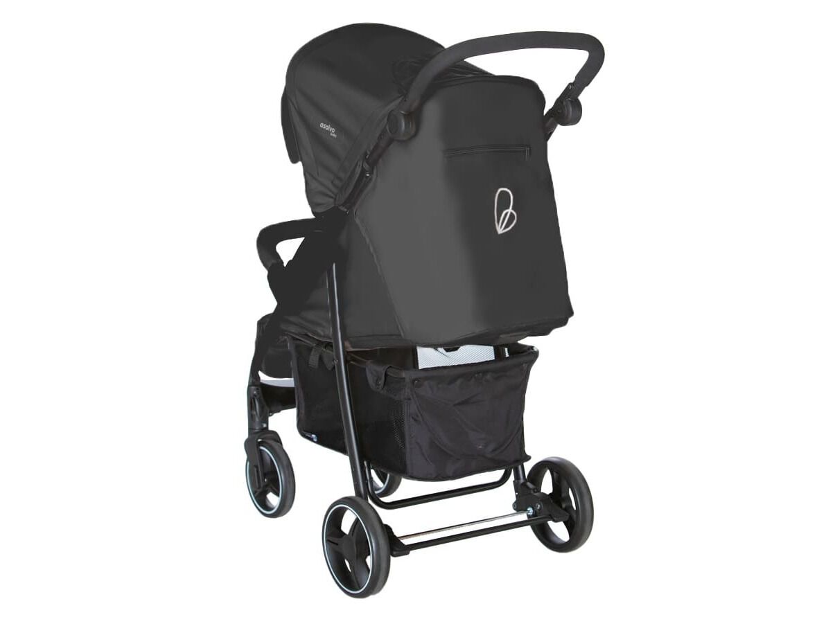 CARRINHO DE BEB&Eacute; ASALVO AMERICA 3 PRETO 106X82X51CM image number 2