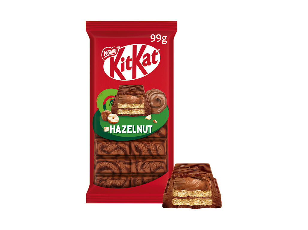 CHOCOLATE LEITE KITKAT BOLACHA E AVEL&Atilde; 99G image number 1