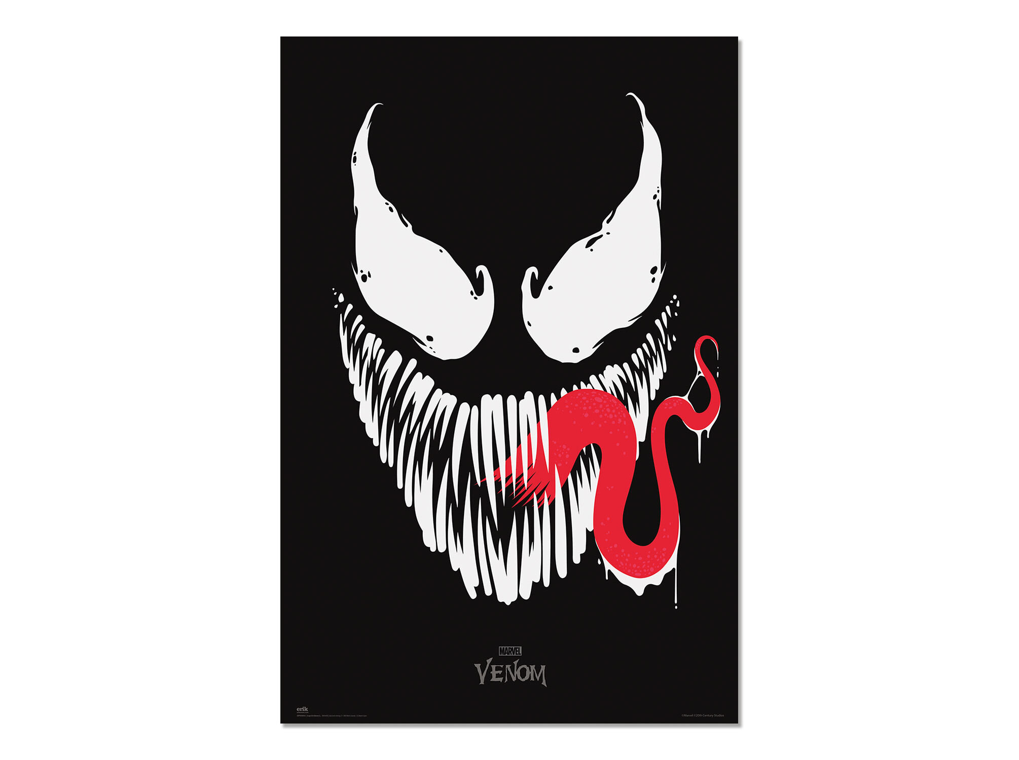 POSTER MARVEL VENOM CARA PRETA image number 0