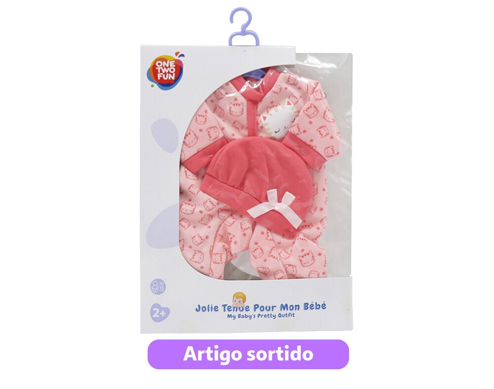 O OUTFIT DO BEB&Eacute; ONE TWO FUN 30-35CM MODELOS SORTIDOS image number 9