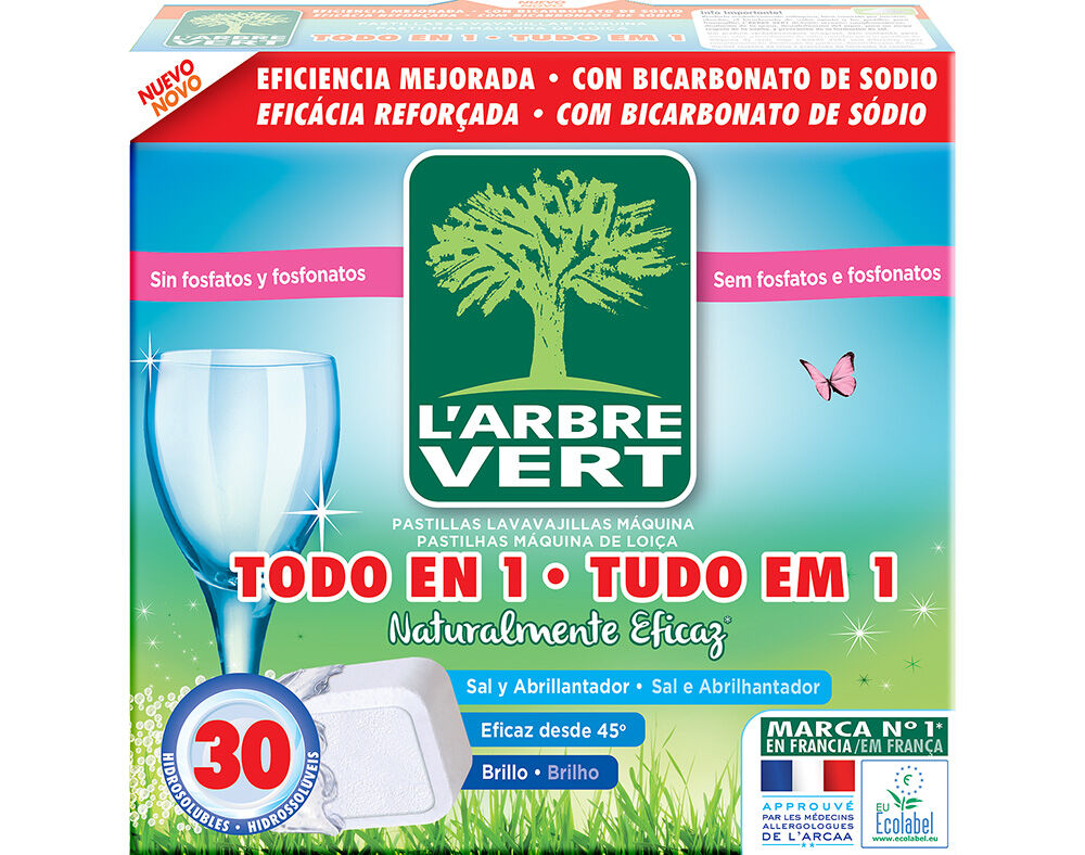 DETERGENTE M&Aacute;QUINA DA LOI&Ccedil;A PASTILHAS L ARBRE VERT 30 UND