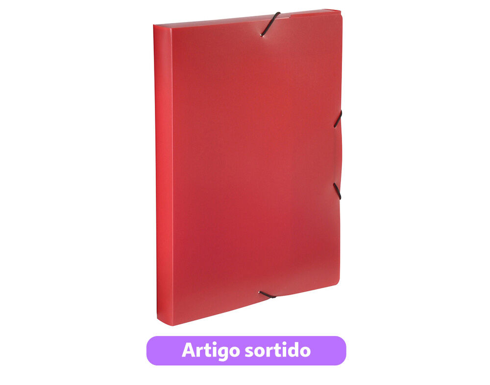 CAPA COM EL&Aacute;STICOS A4 E ABAS VIQUEL OPACA LOMBADA 3CM CORES SORTIDAS image number 3