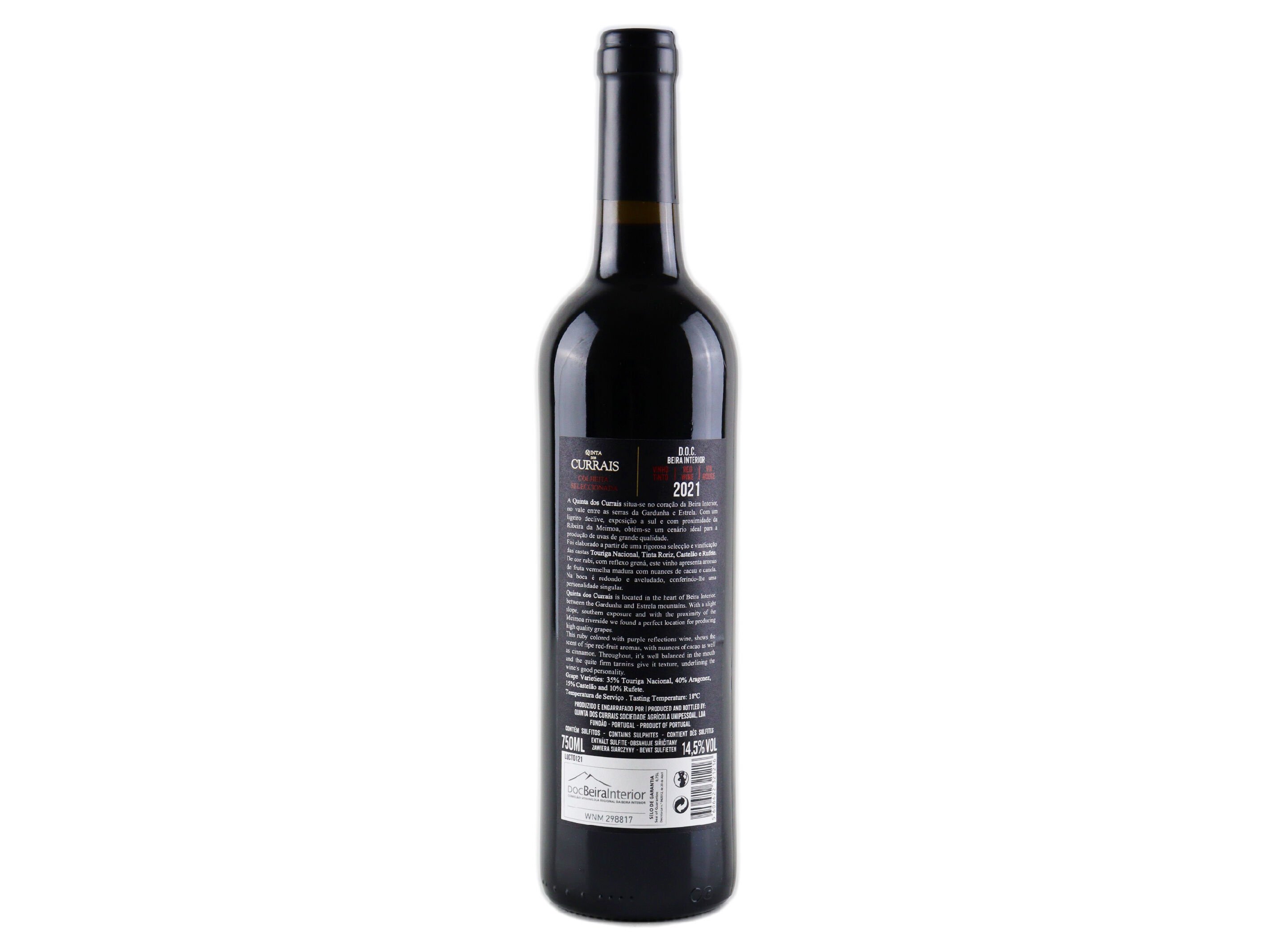 VINHO TINTO QUINTA DOS CURRAIS BEIRAS 0.75L image number 1