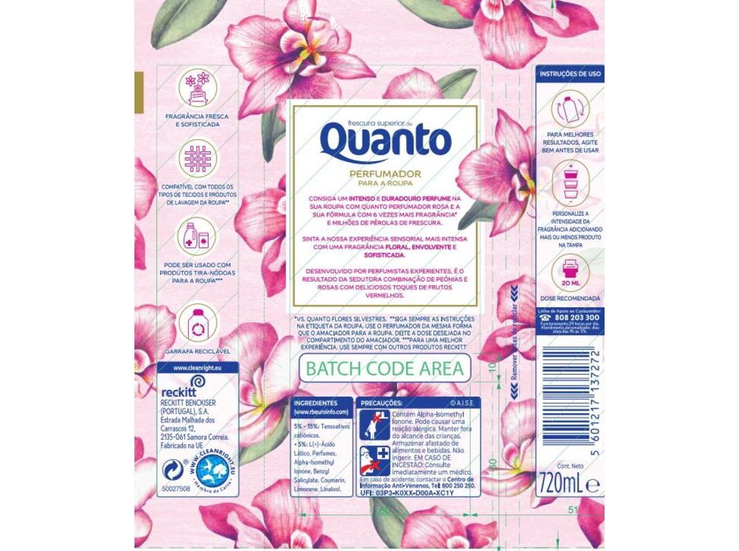 INTENSIFICADOR PERFUME L&Iacute;QUIDO QUANTO ROSA 36DOSES image number 1