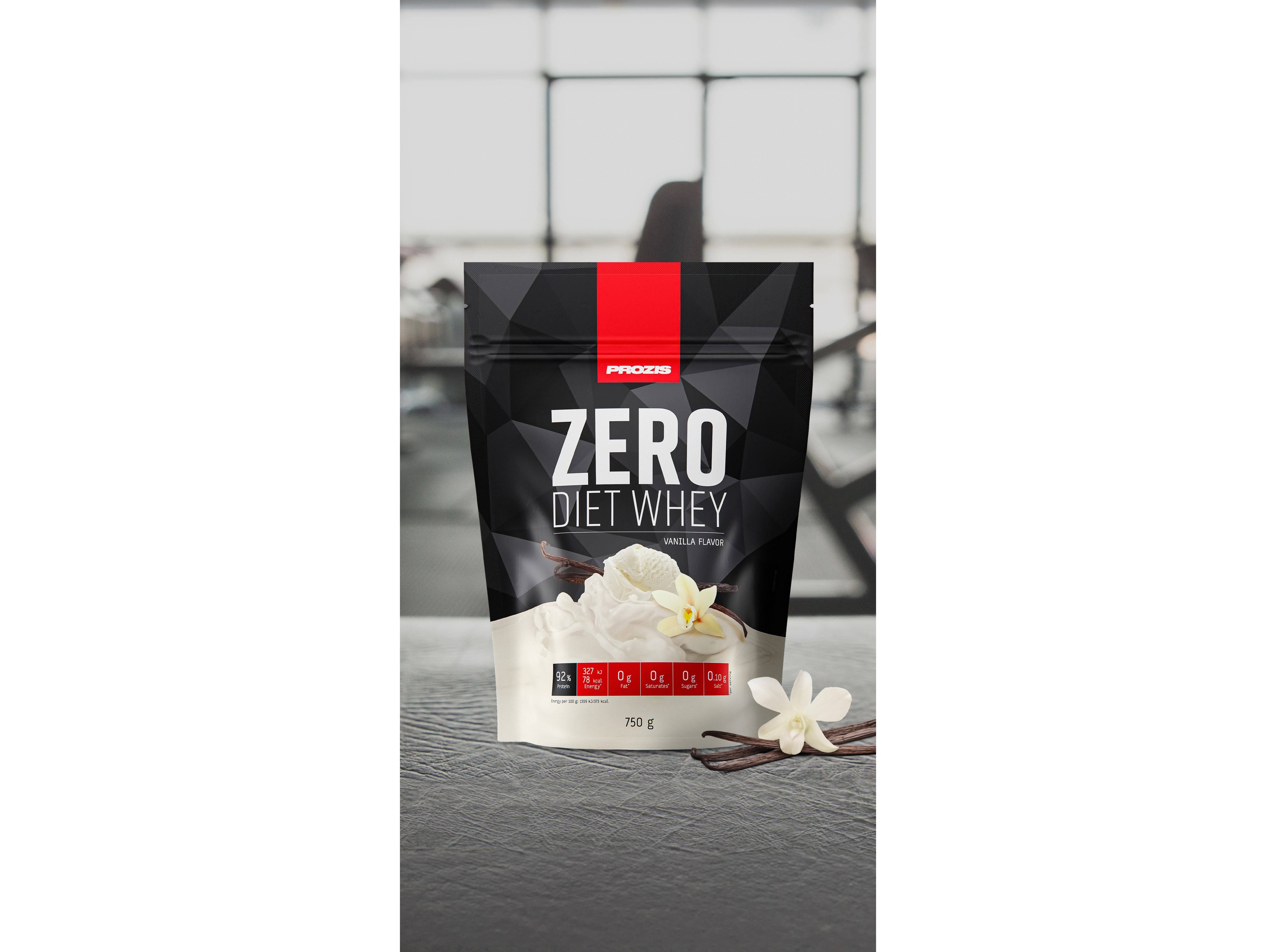 PROTE&Iacute;NA PROZIS ZERO DIET WHEY BAUNILHA 750G image number 1