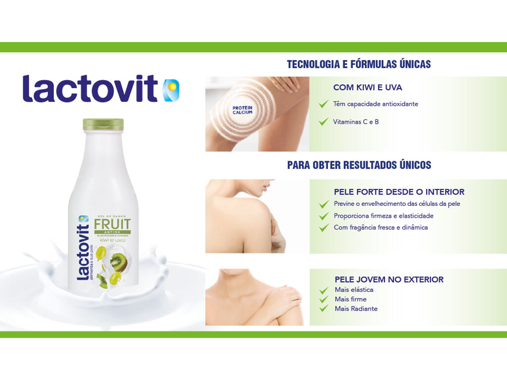 GEL LACTOVIT DE BANHO KIWI E UVA 650ML image number 1