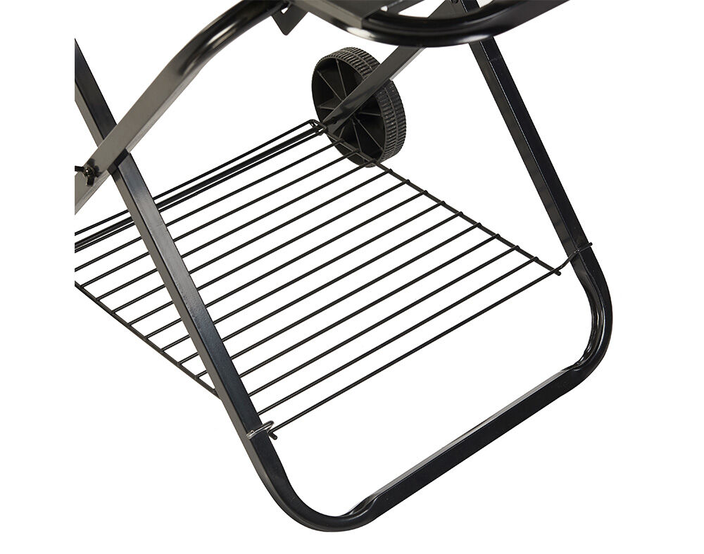 BARBECUE COM RODAS A CARV&Atilde;O GARDENSTAR PRETO 60.5X70X82CM image number 4