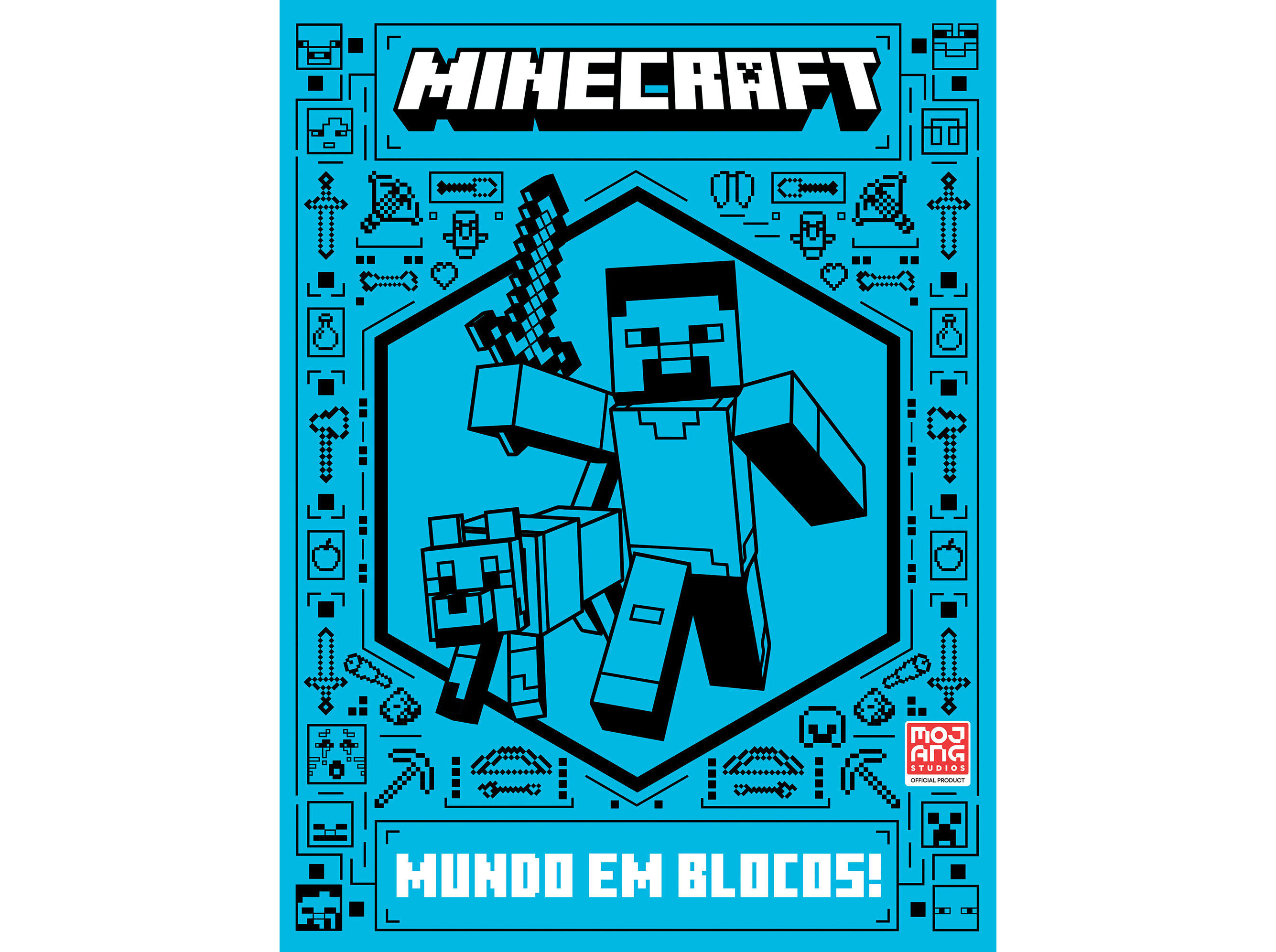 LIVRO MINECRAFT - MUNDO EM BLOCOS! MOJANG STUDIOS image number 0