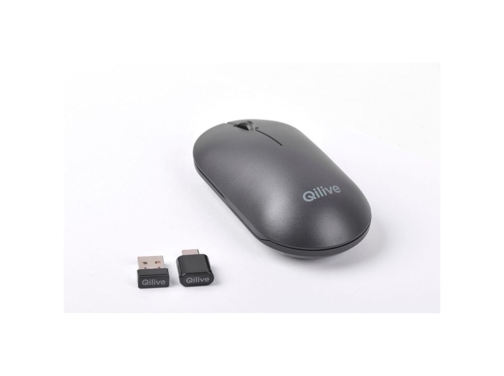 RATO SEM FIO QILIVE CONFORT Q.3779 (2 ENTRADAS TYPE C/A GRAFITE) image number 1